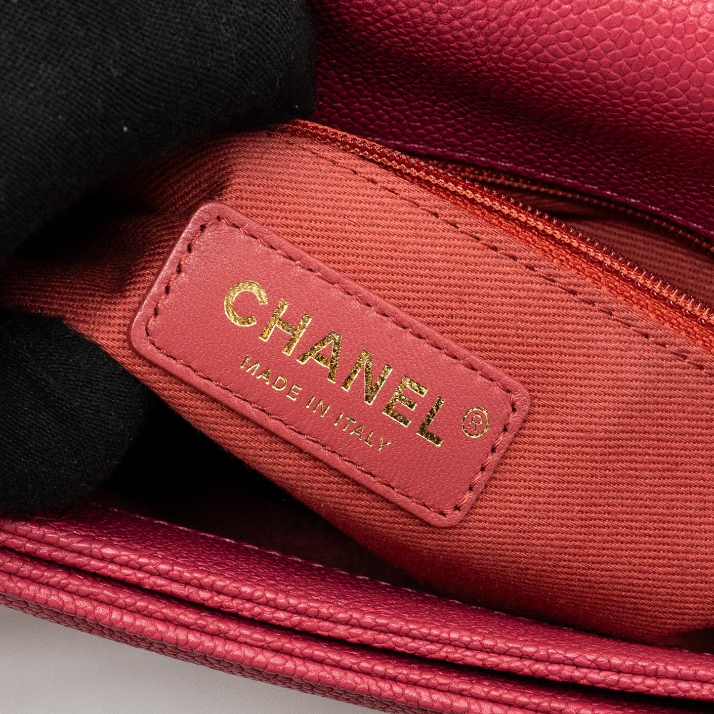 Chanel Giant CC logo Messenger Bag Grained Calfskin Pink L