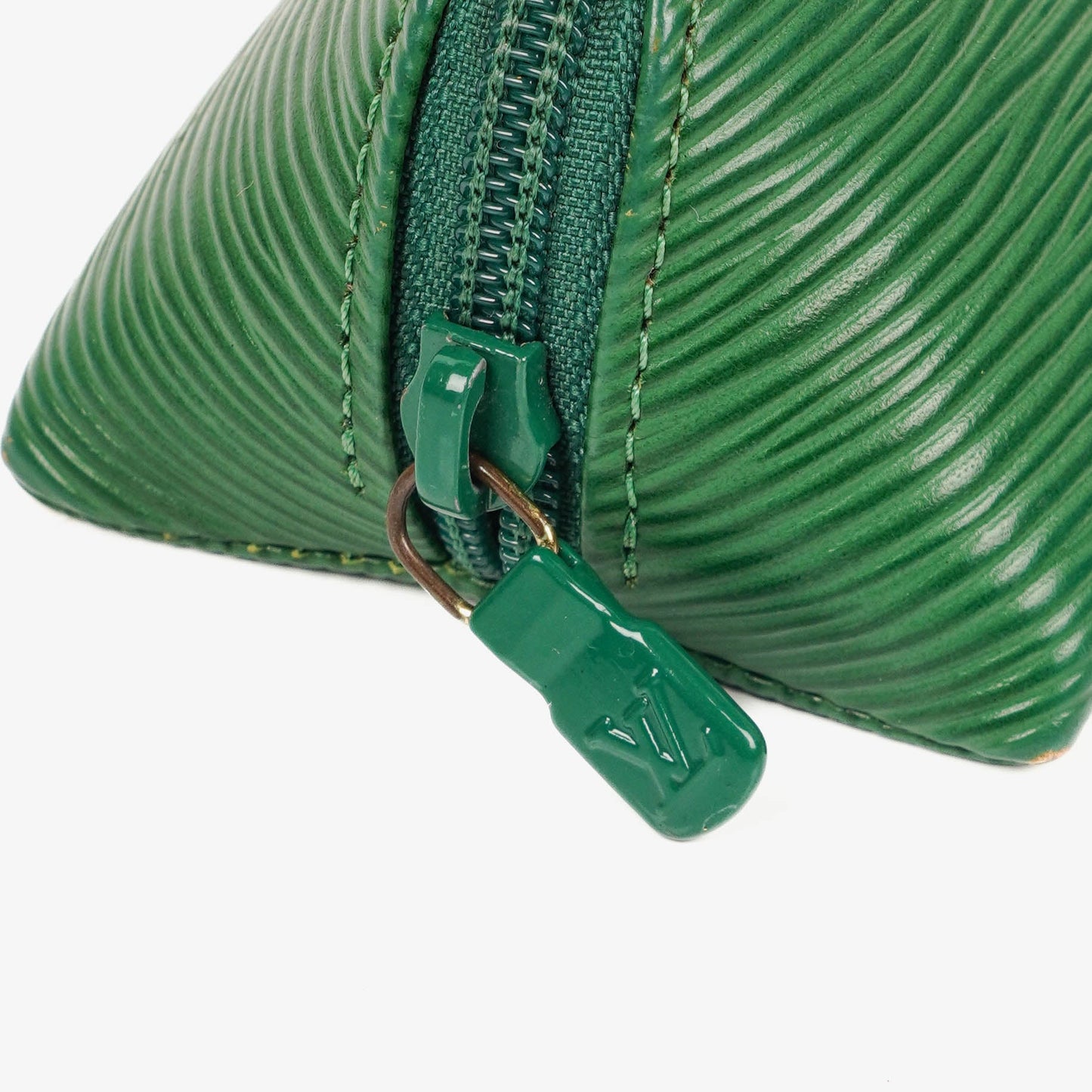 Louis Vuitton Green EPI Leather Pencil Case
