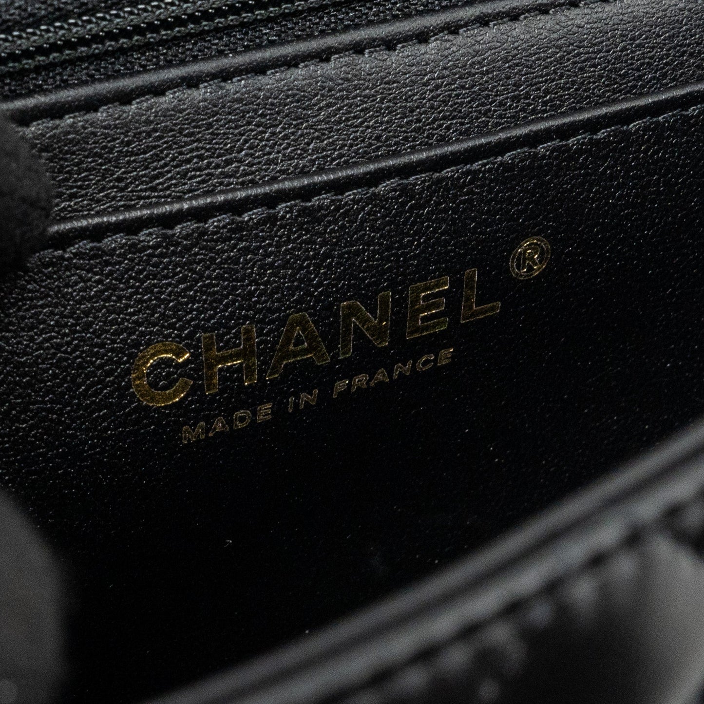 Chanel Top Handle Mini Rectangular Flap Bag lambskin Black L(Microchip)