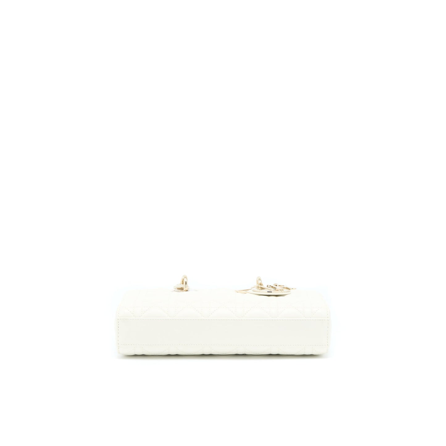 Dior Lady D-Joy Purse Latte Cannage Lambskin White