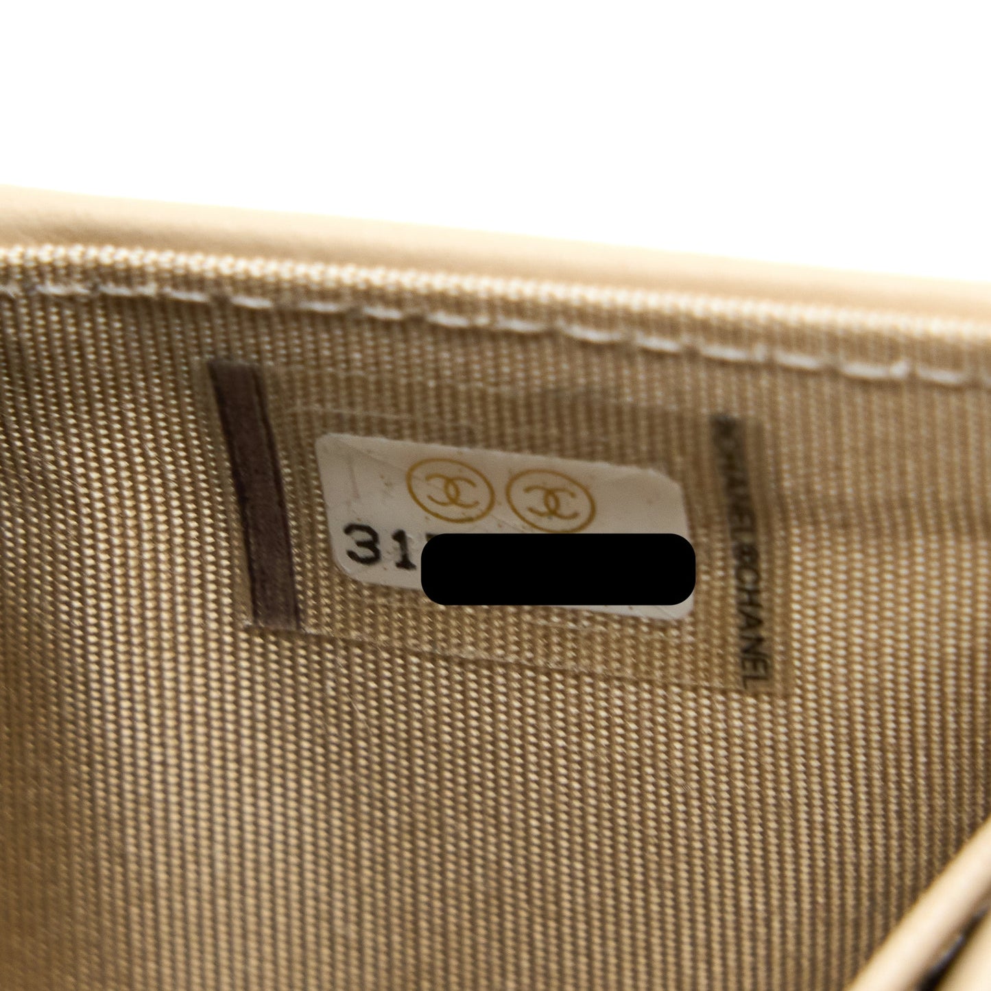 Chanel 19 Flap Compact Wallet Lambskin Beige