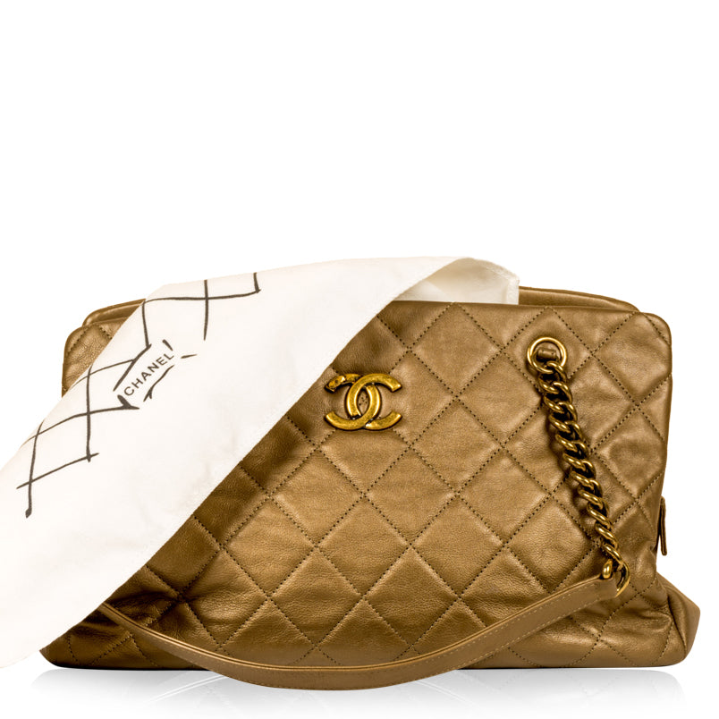 Chanel Metallic Gold Shoulder Bag