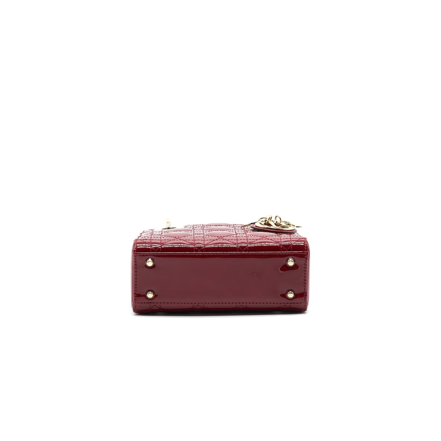 Dior Mini Lady Dior Patent leather Red with
