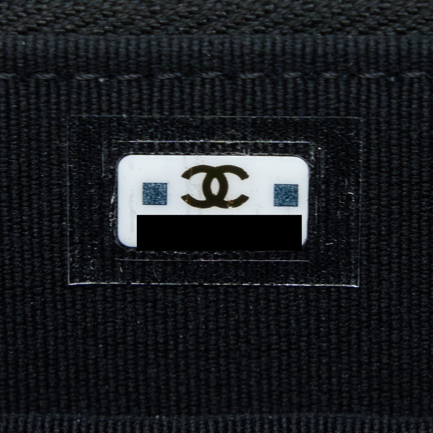 Chanel 22K Top Handle Pocket Long Vanity With Chain Black
