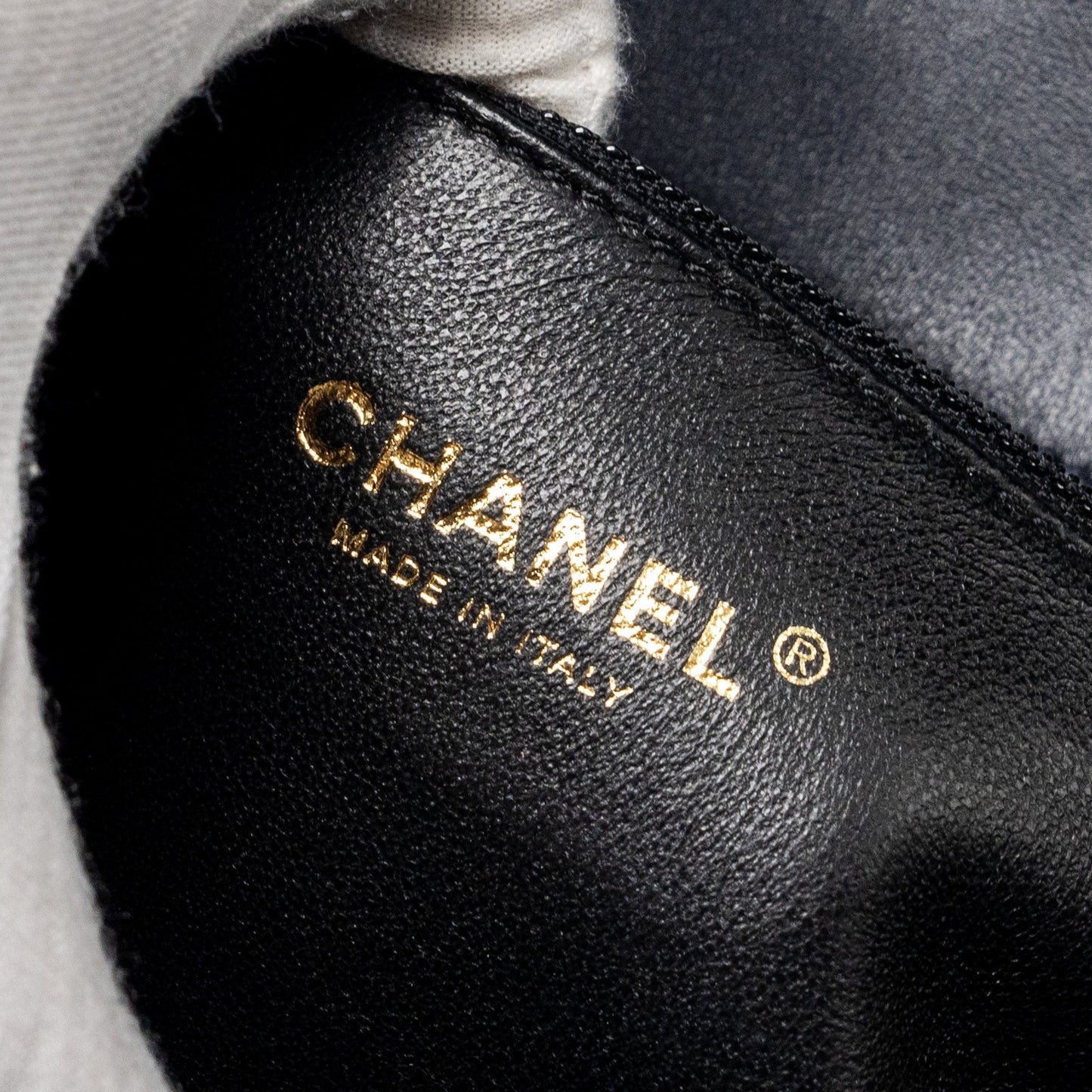 Chanel Filigree flap bag Caviar Navy/black