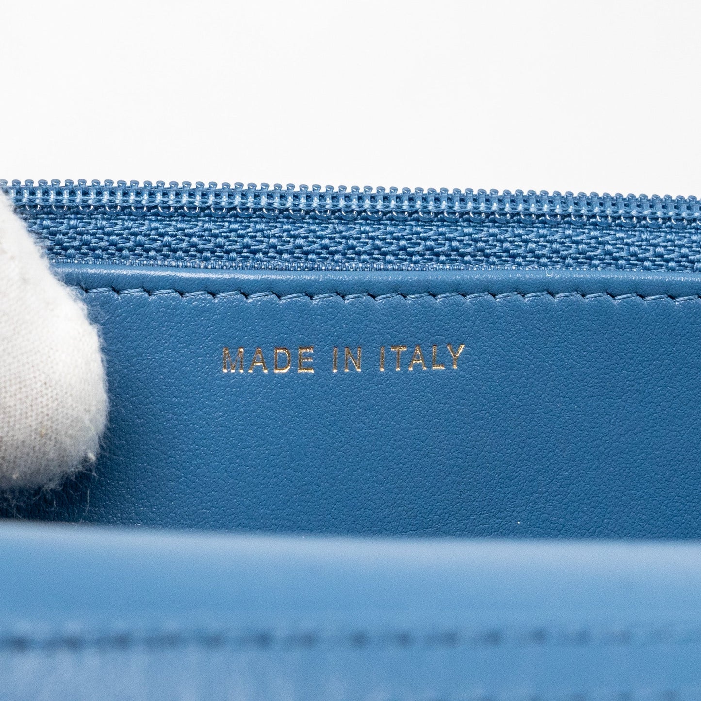 Chanel Pearl Crush Wallet on Chain Denim Blue (Microchip)