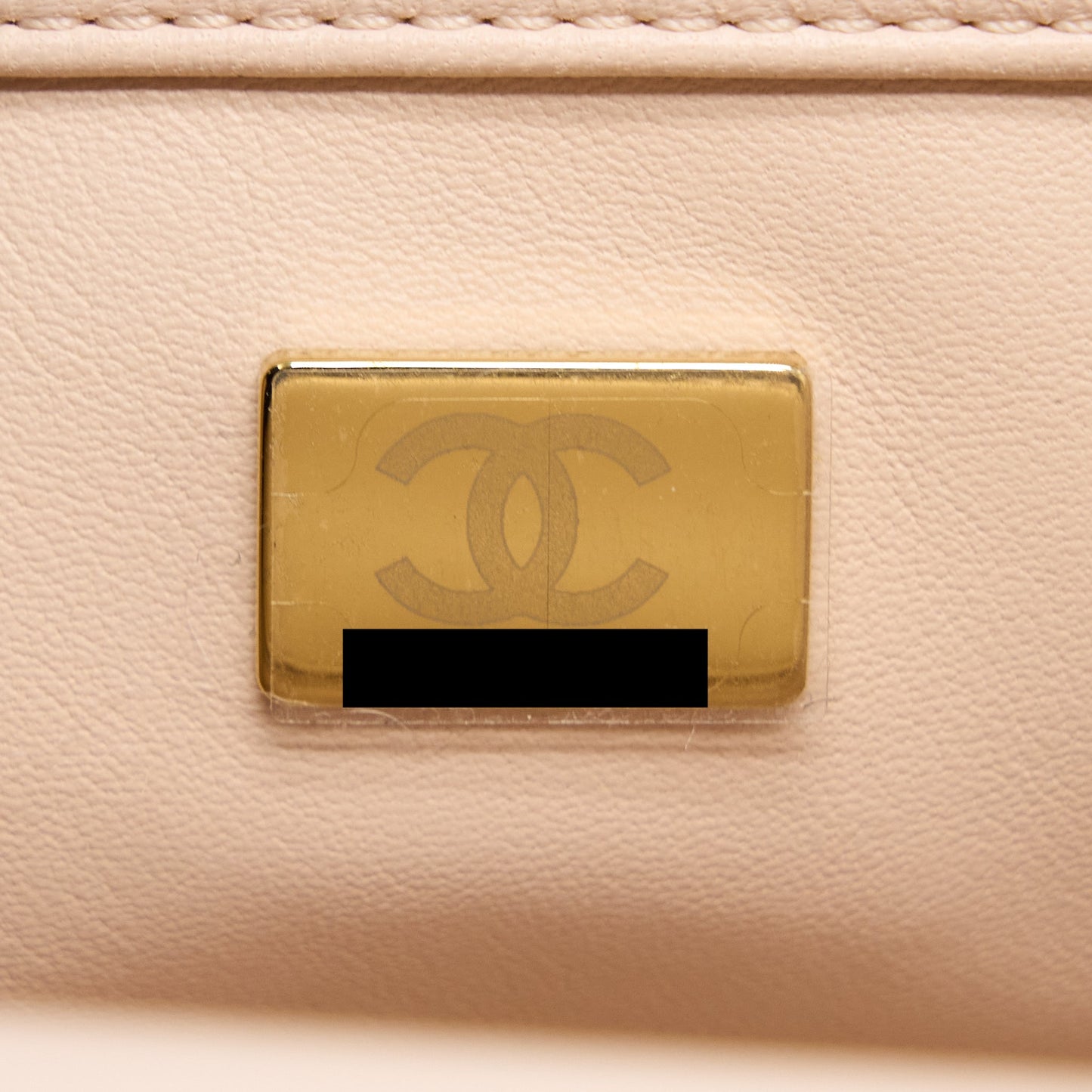 Chanel Pearl Crush Mini Square Lambskin Light Beige Brushed (Microchip)