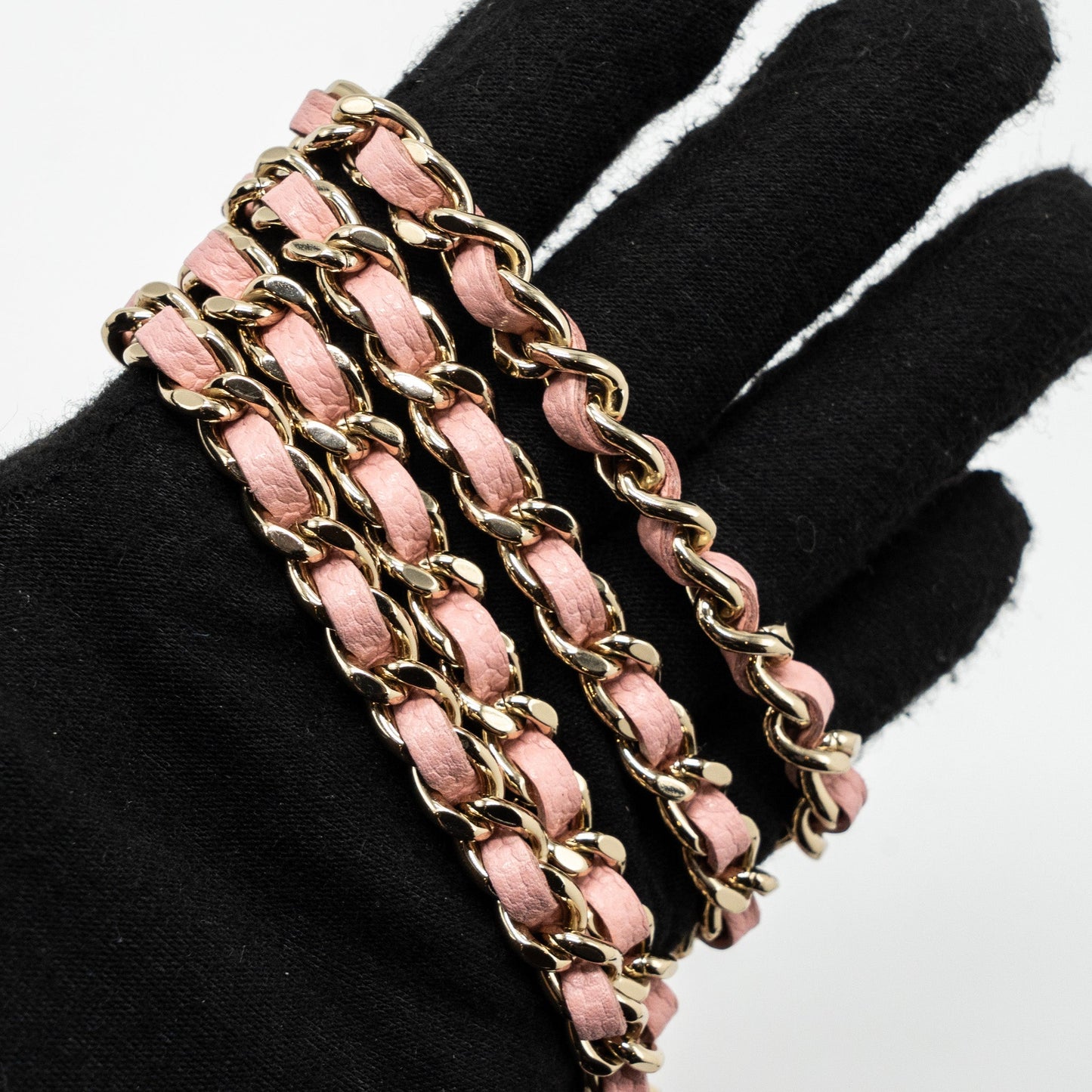 Chanel Top Handle Mini Round Vanity With Chain Caviar Pink L