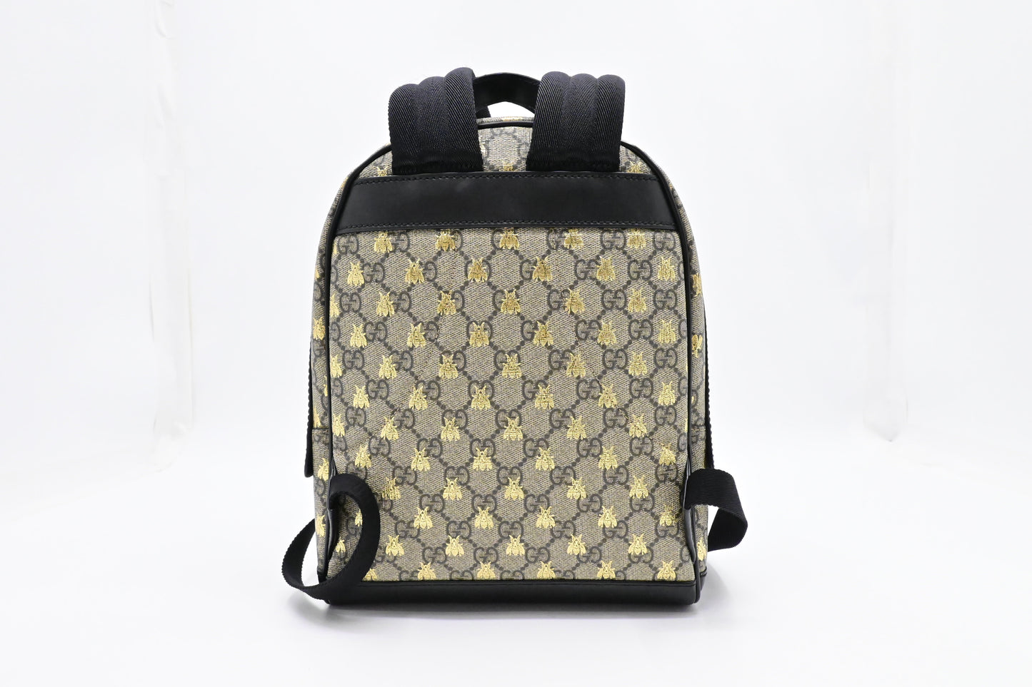 Gucci Bees Small Backpack in GG Supreme Canvas