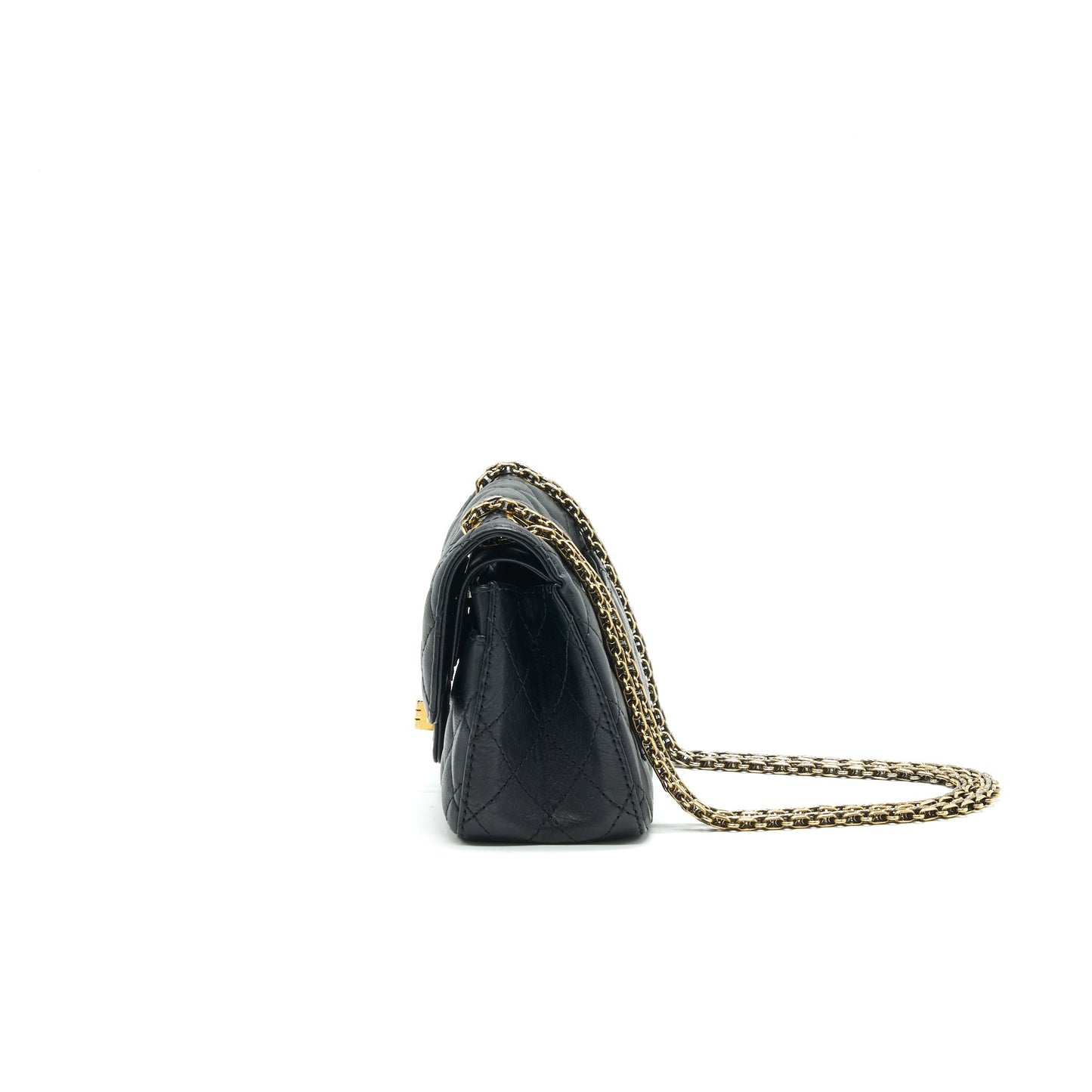 Chanel Small 2.55 Handbag Black GHW Serial 23