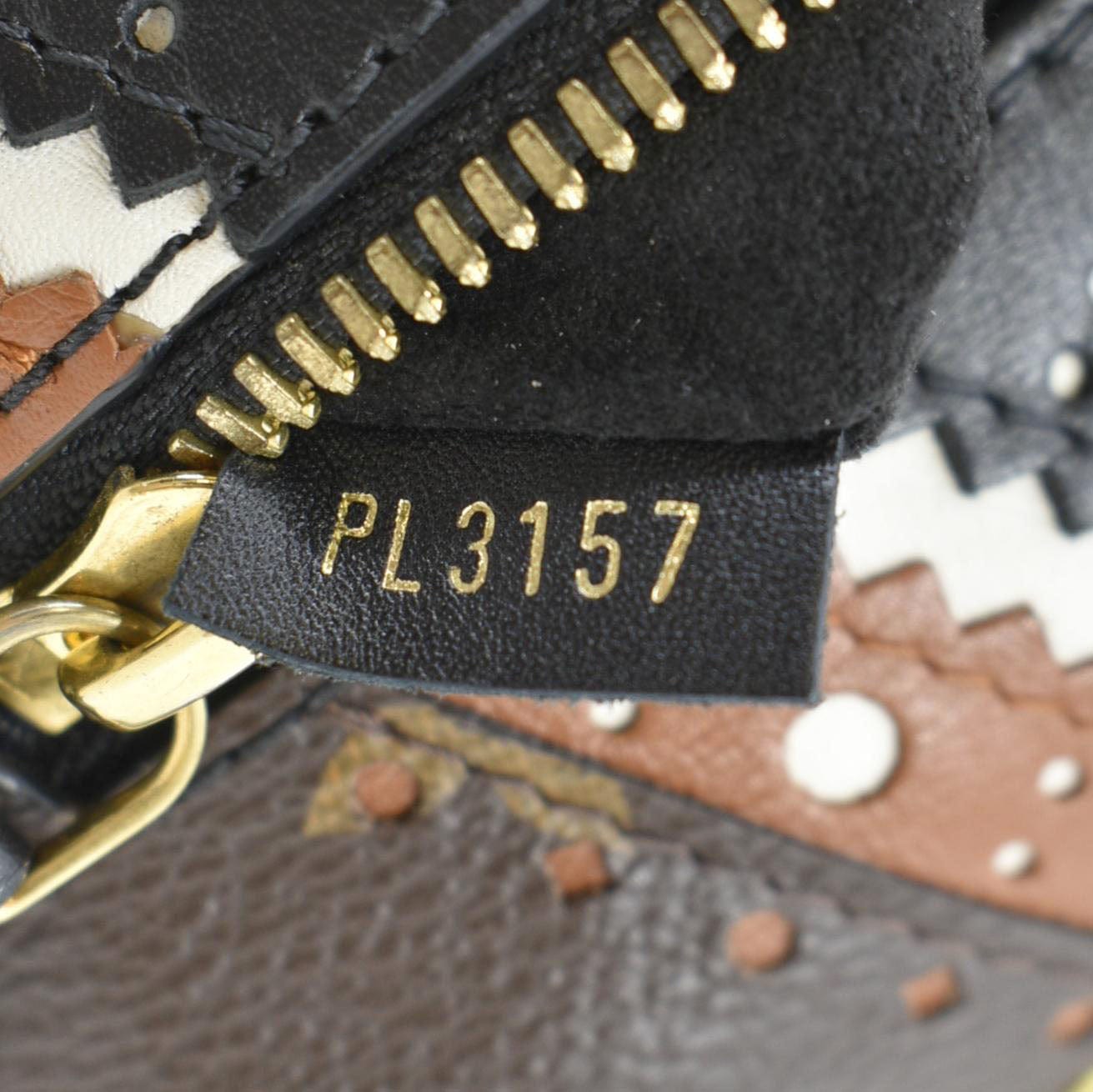 LOUIS VUITTON Metis Pochette Brogue Reverse Monogram Shoulder Bag Black