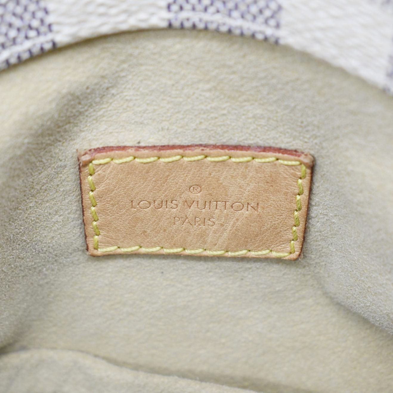 LOUIS VUITTON Artsy MM Damier Azur Hobo Shoulder Bag White