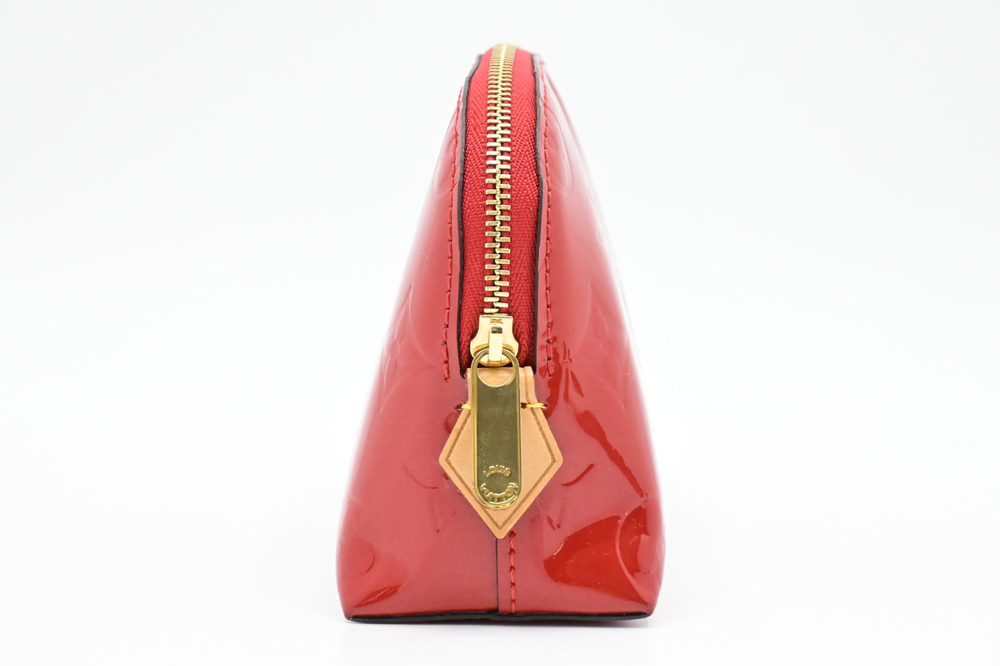 Louis Vuitton Pochette Cosmetique in Red Vernis Leather