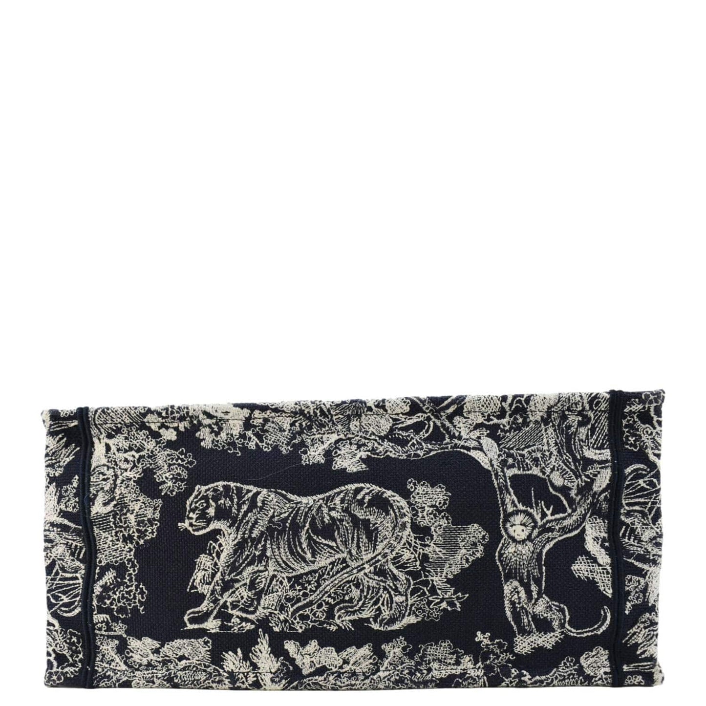 CHRISTIAN DIOR Book Medium Toile De Jouy Reverse Embroidery Tote Blue