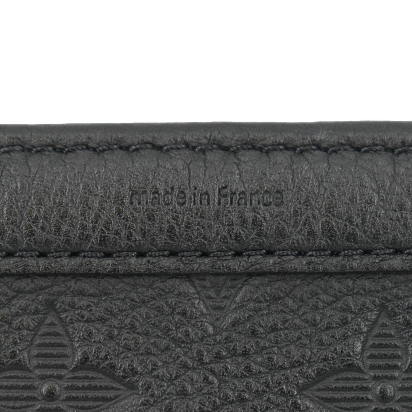 LOUIS VUITTON Gaston Wearable Monogram Shadow Leather Wallet Crossbody Bag Black