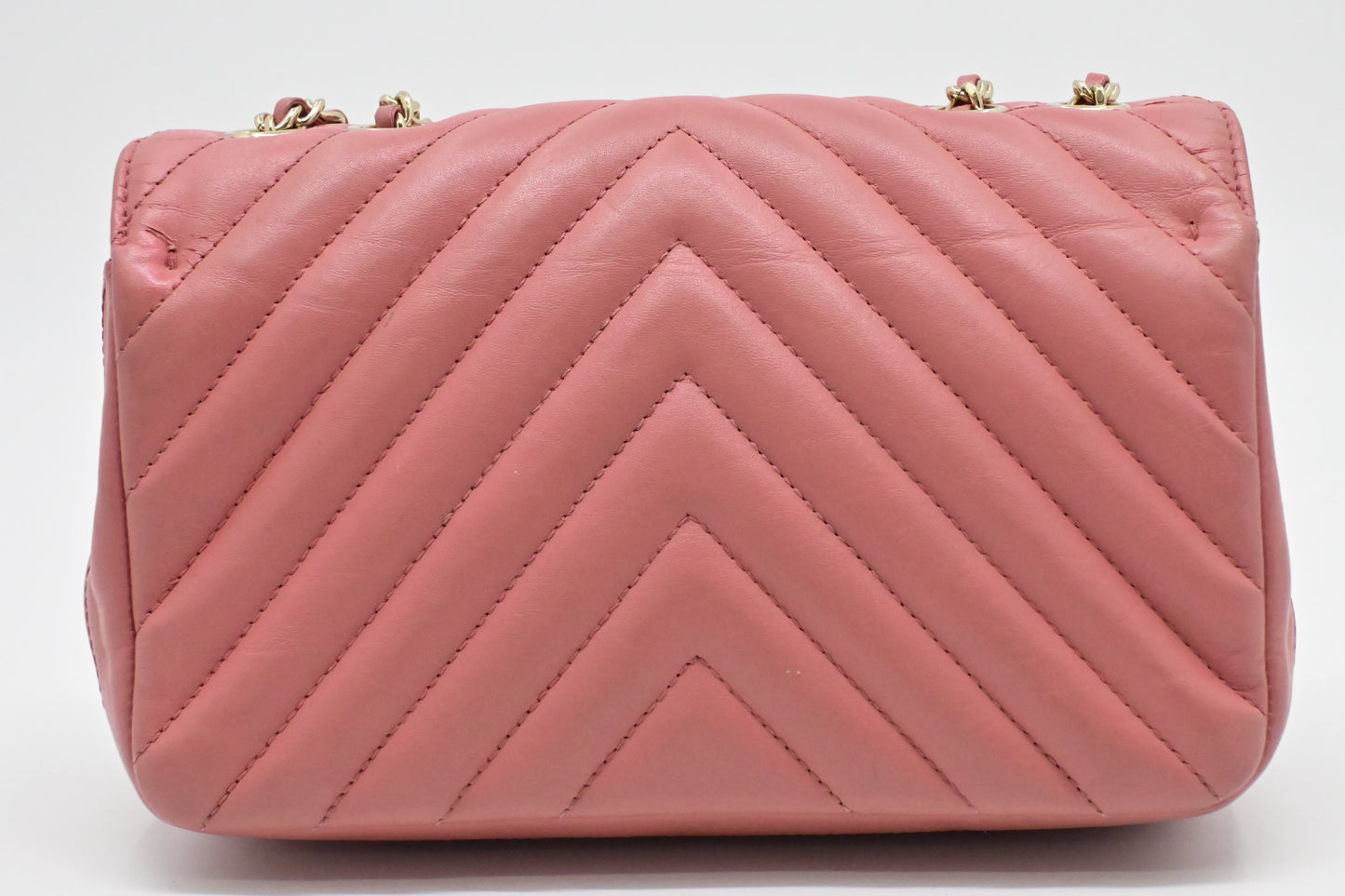 Chanel Small Statement Flap in Pink Leather
