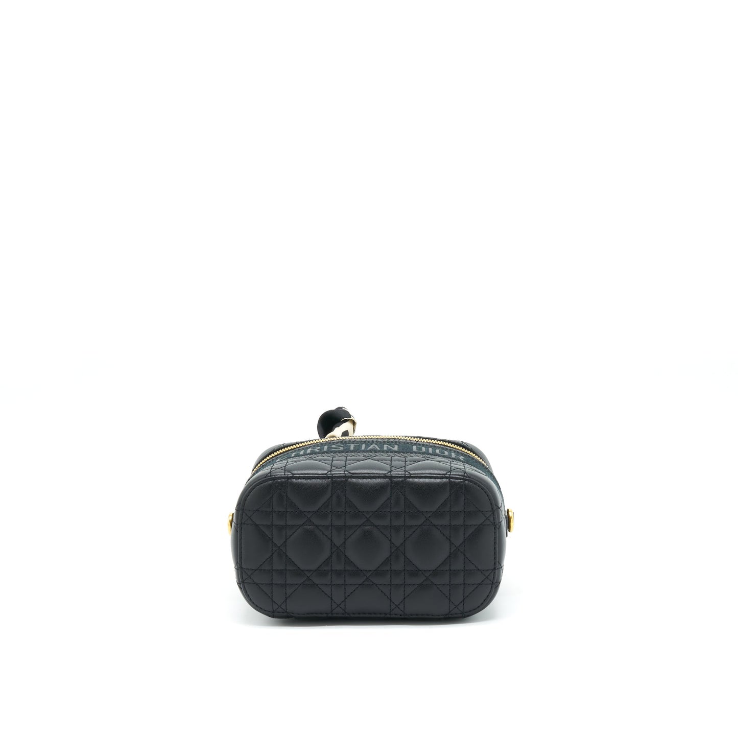 Dior Small Diortravel Vanity Case Black With An Extra Twilly