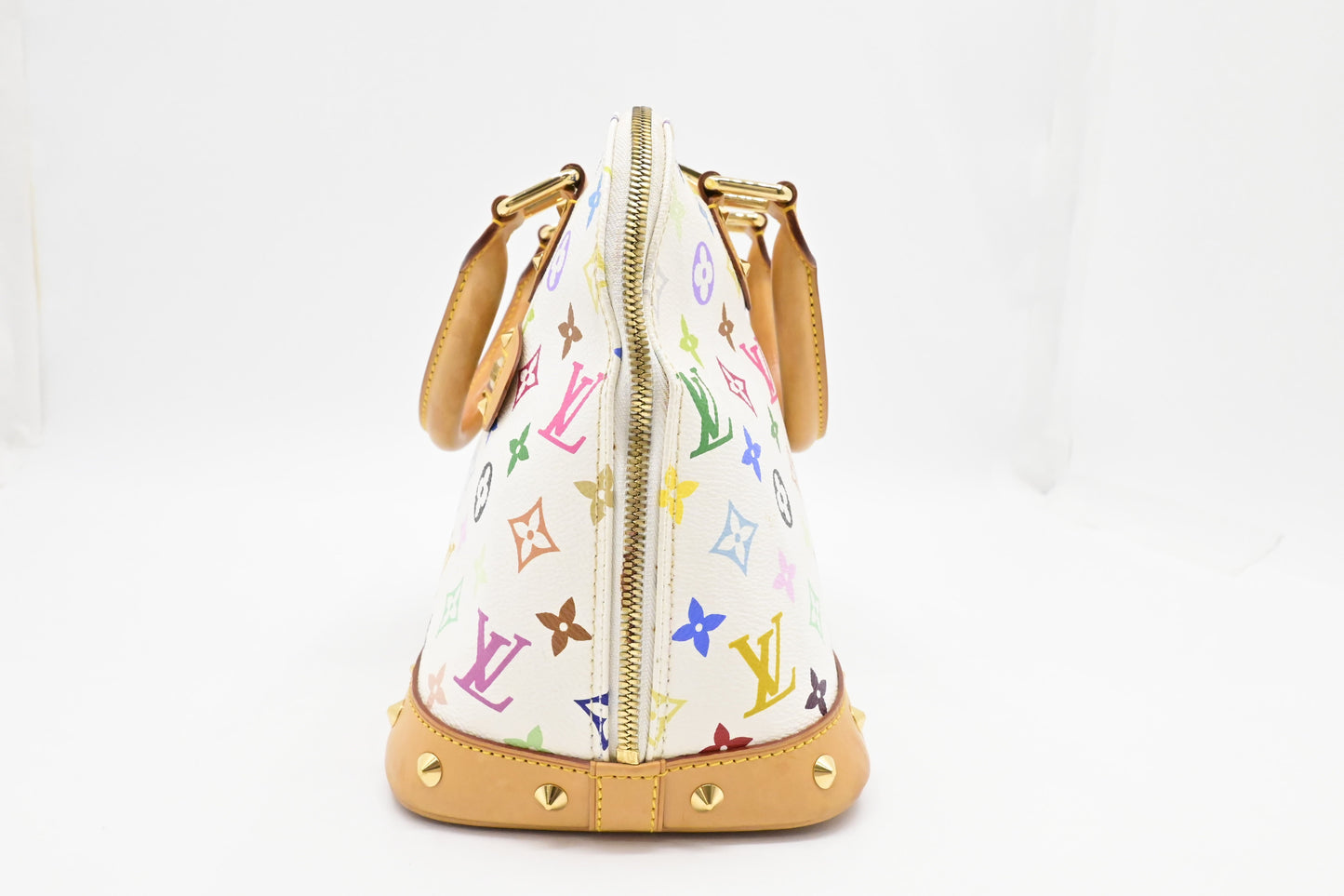 Louis Vuitton Alma PM in White Multicolor Monogram Canvas
