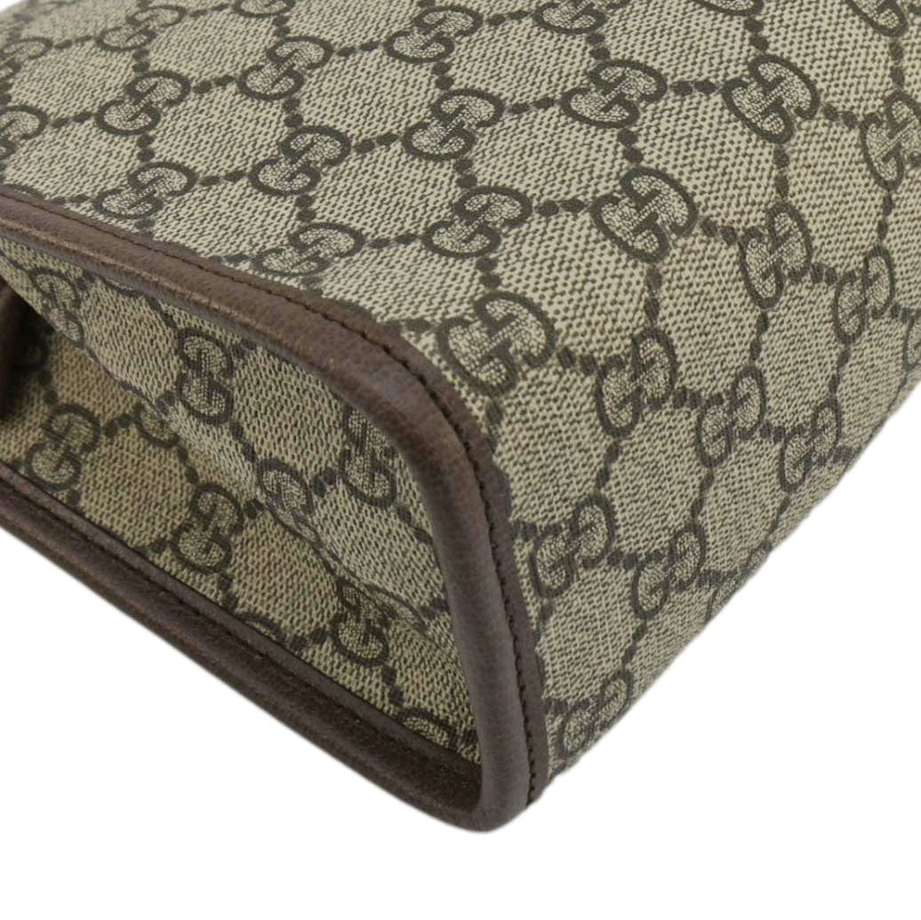 GUCCI Ophidia GG Supreme Canvas Pouch Beige 598234