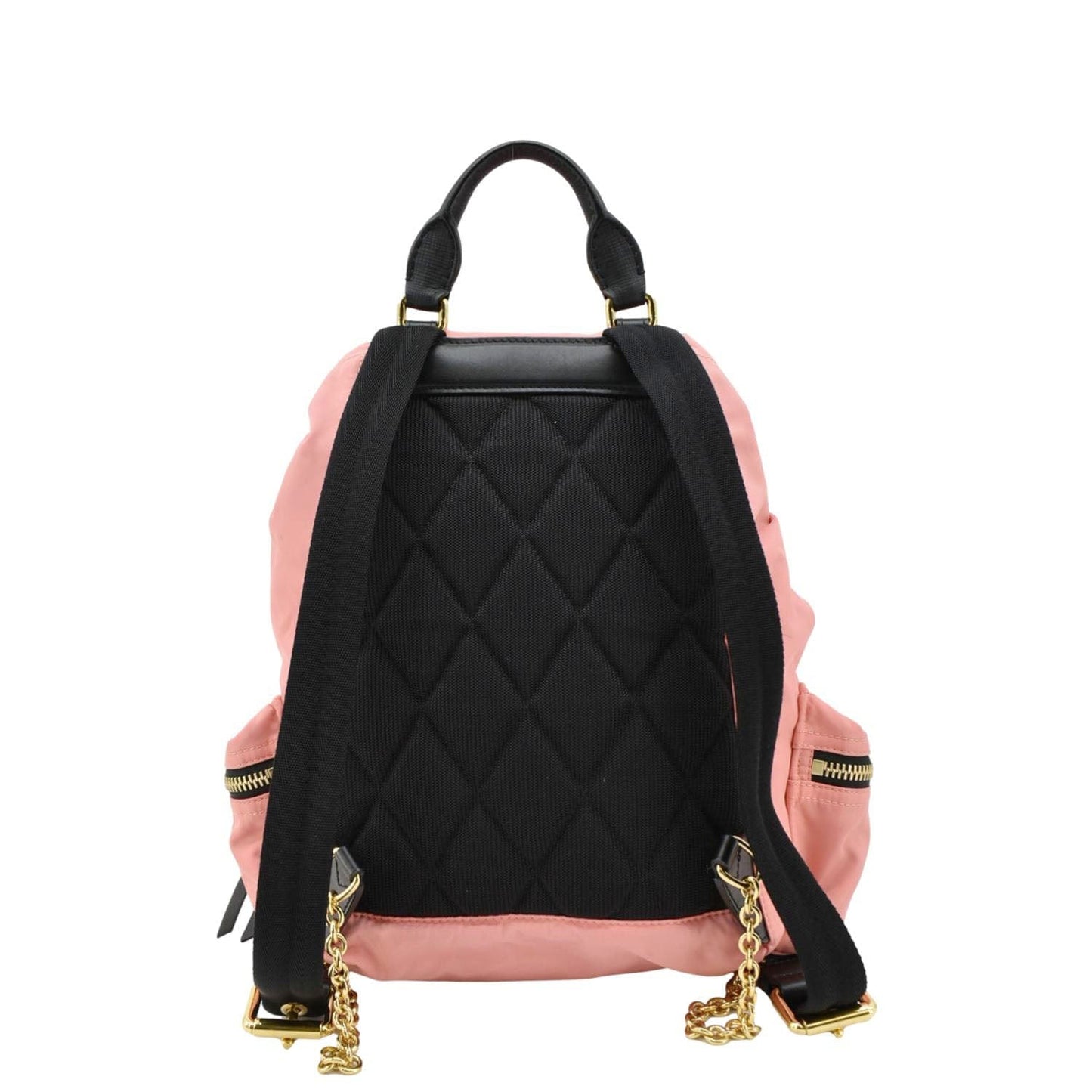 Luxury Burberry Technical Rucksack Nylon Backpack Bag Pink