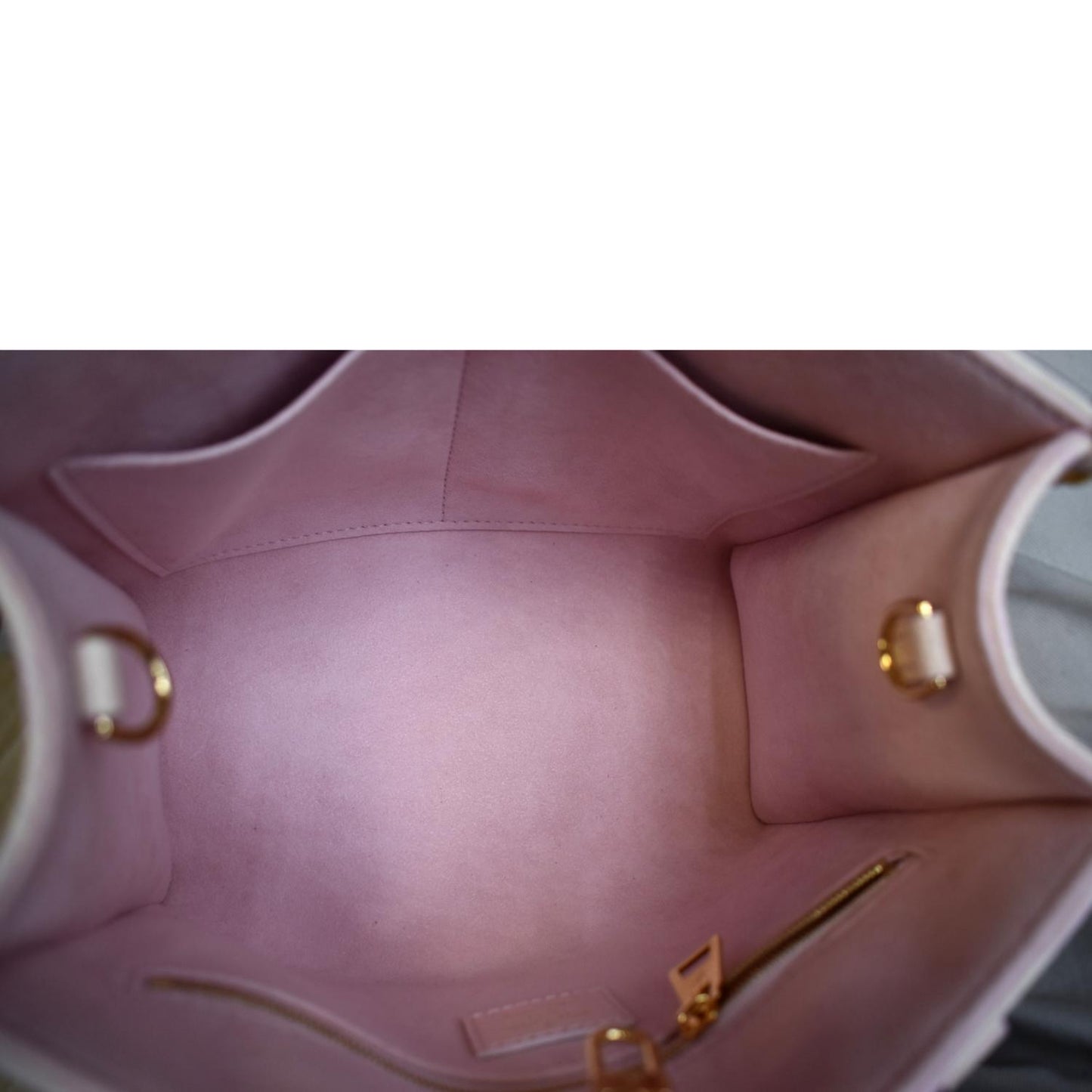 LOUIS VUITTON Stardust Onthego PM Monogram Empreinte Shoulder Bag Light Pink
