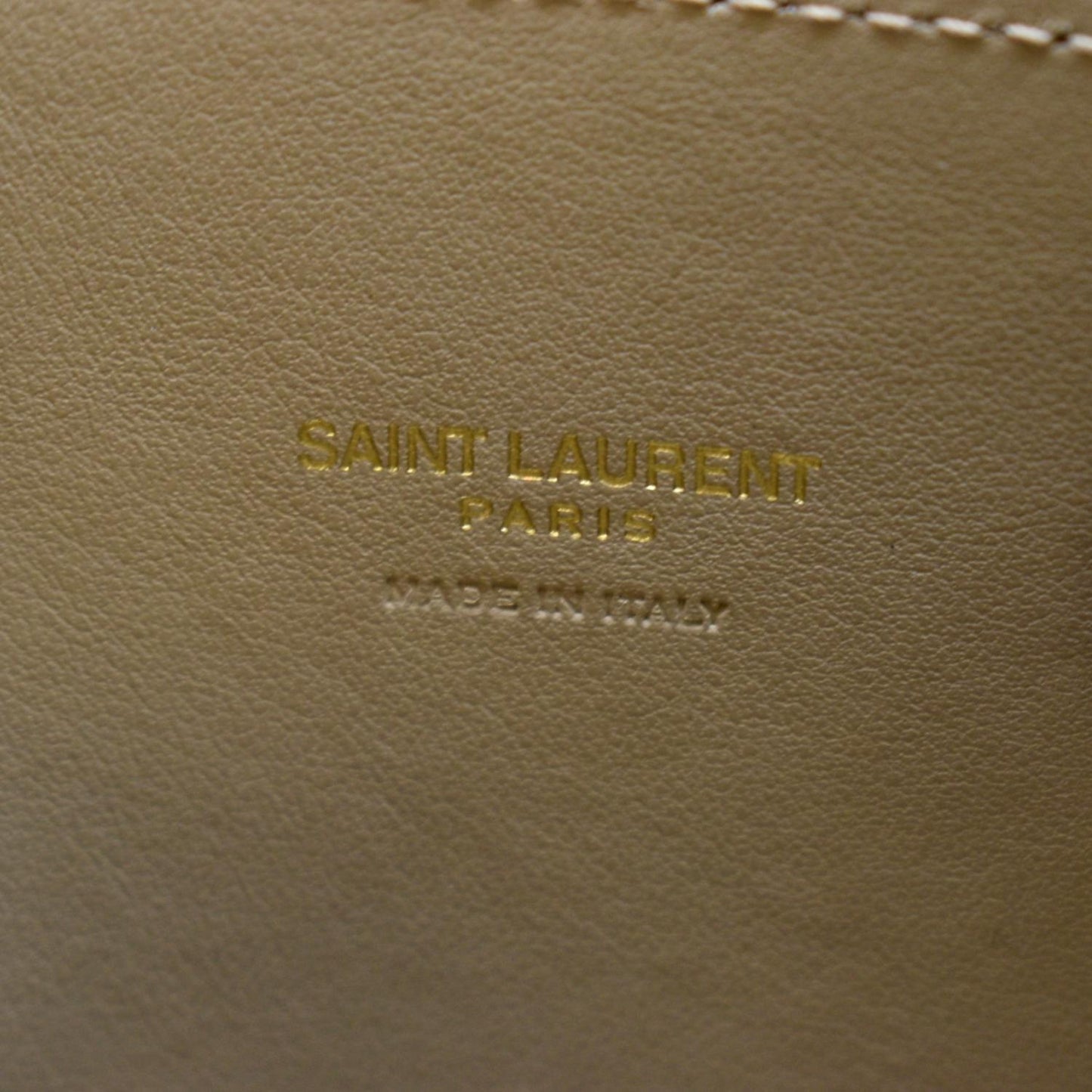 YVES SAINT LAURENT Sac De Jour Nano Smooth Leather Satchel Shoulder Bag Dark Beige