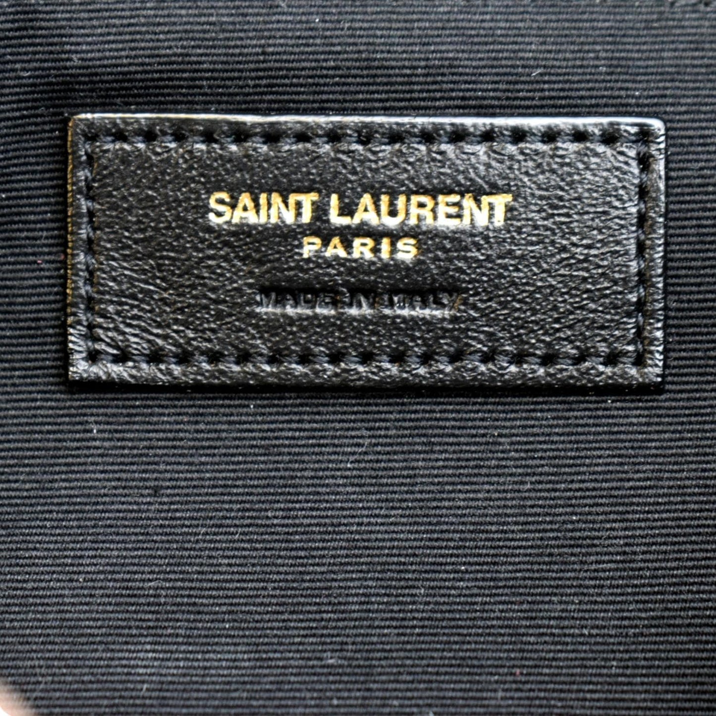 YVES SAINT LAURENT Lou Camera Chevron Leather Crossbody Bag Maroon