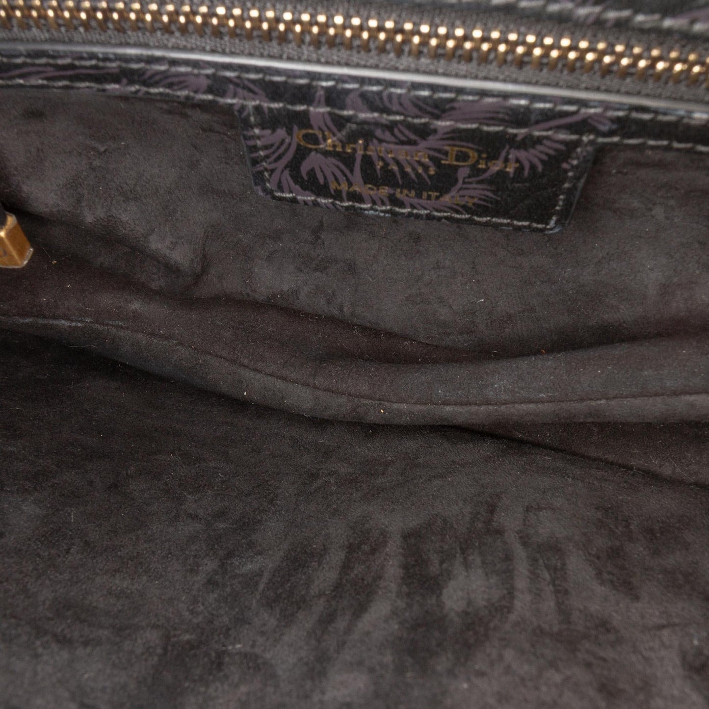Dior Embossed Calfskin Jardin Botanique Saddle Bag
