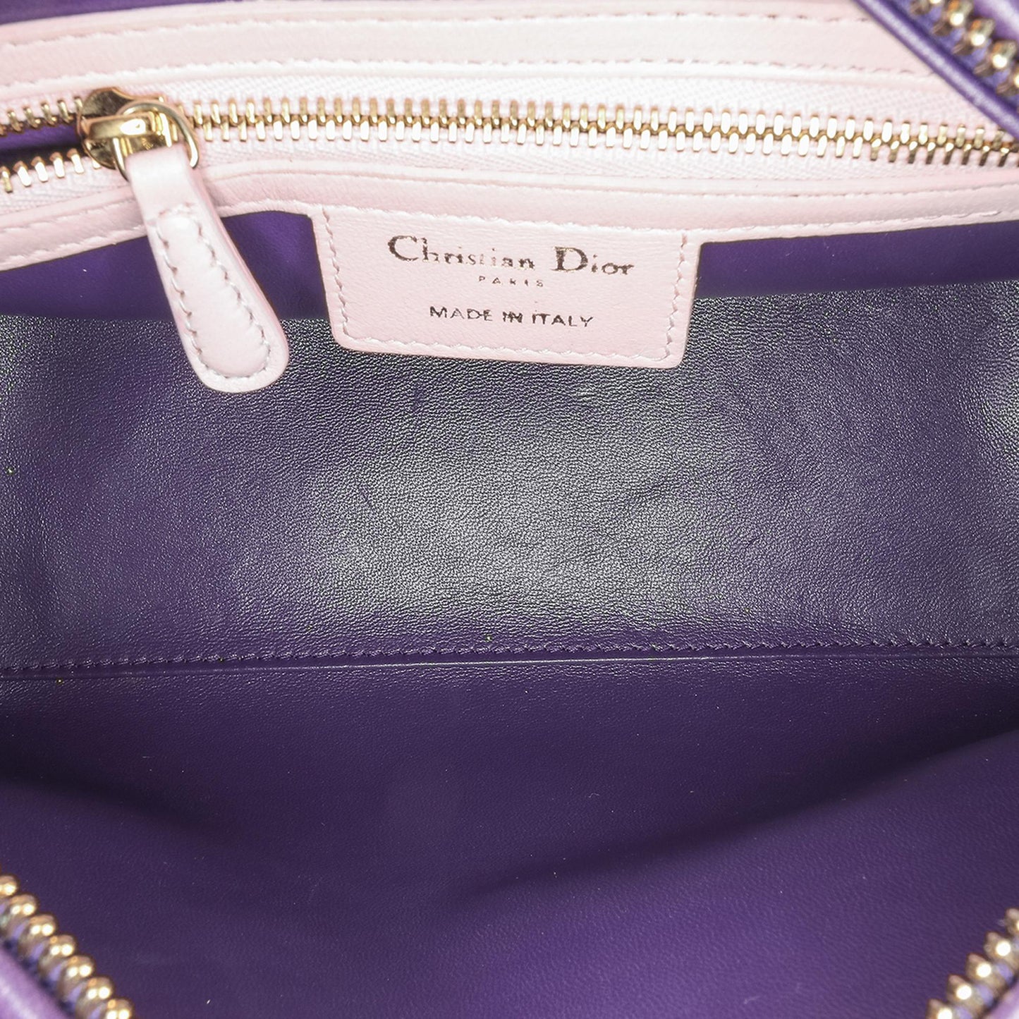 Dior Medium Tricolor Lambskin Cannage Lady Dior