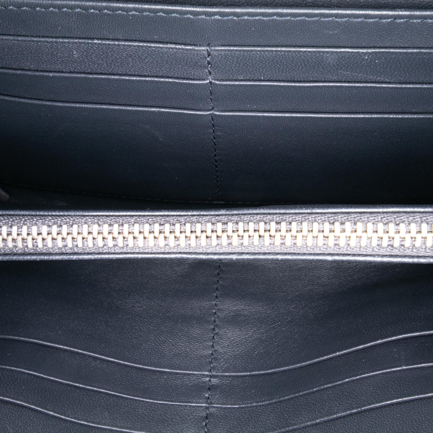 Dior Metallic Patent Microcannage Diorama Wallet on Chain