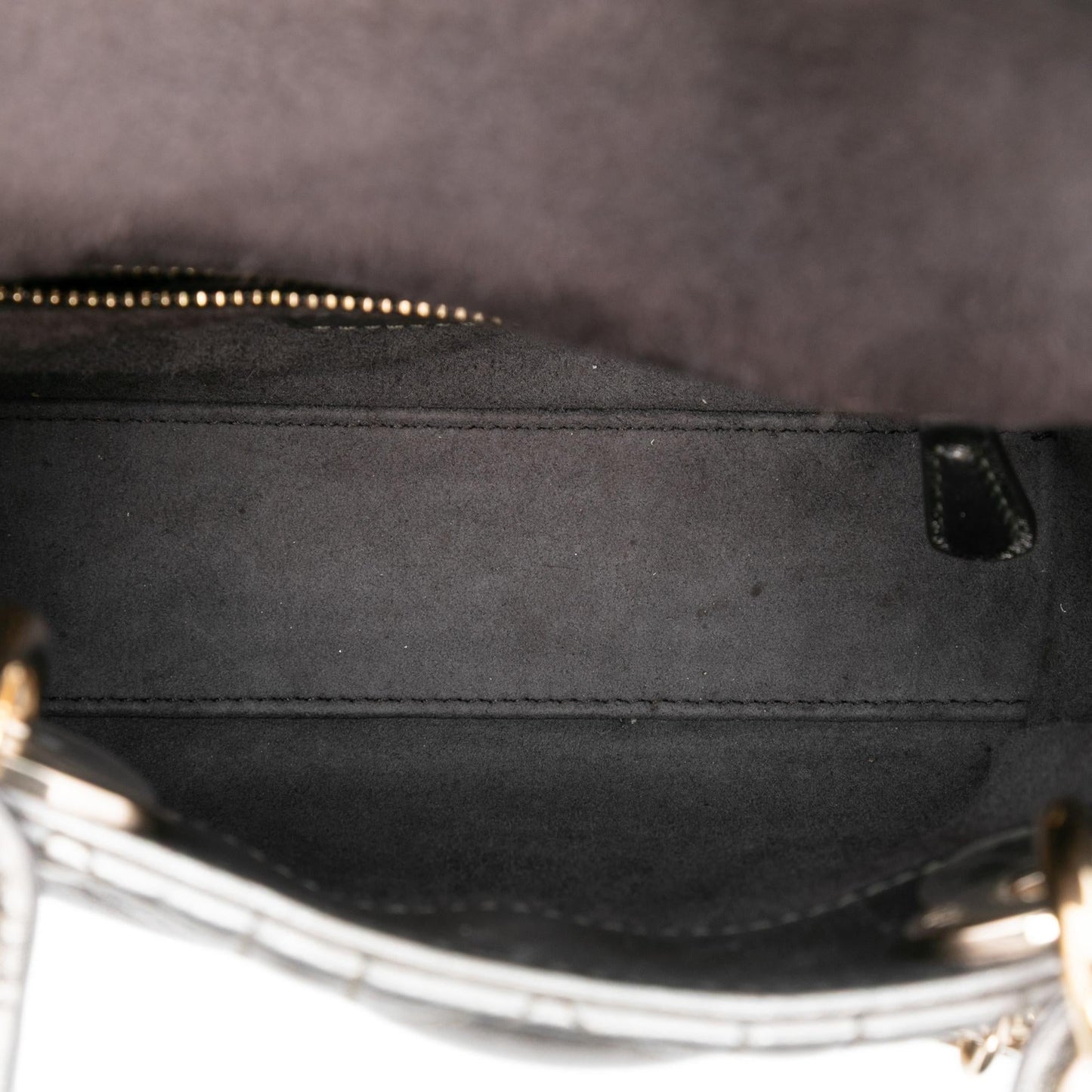Dior Mini Metallic Lambskin Cannage Lady Dior