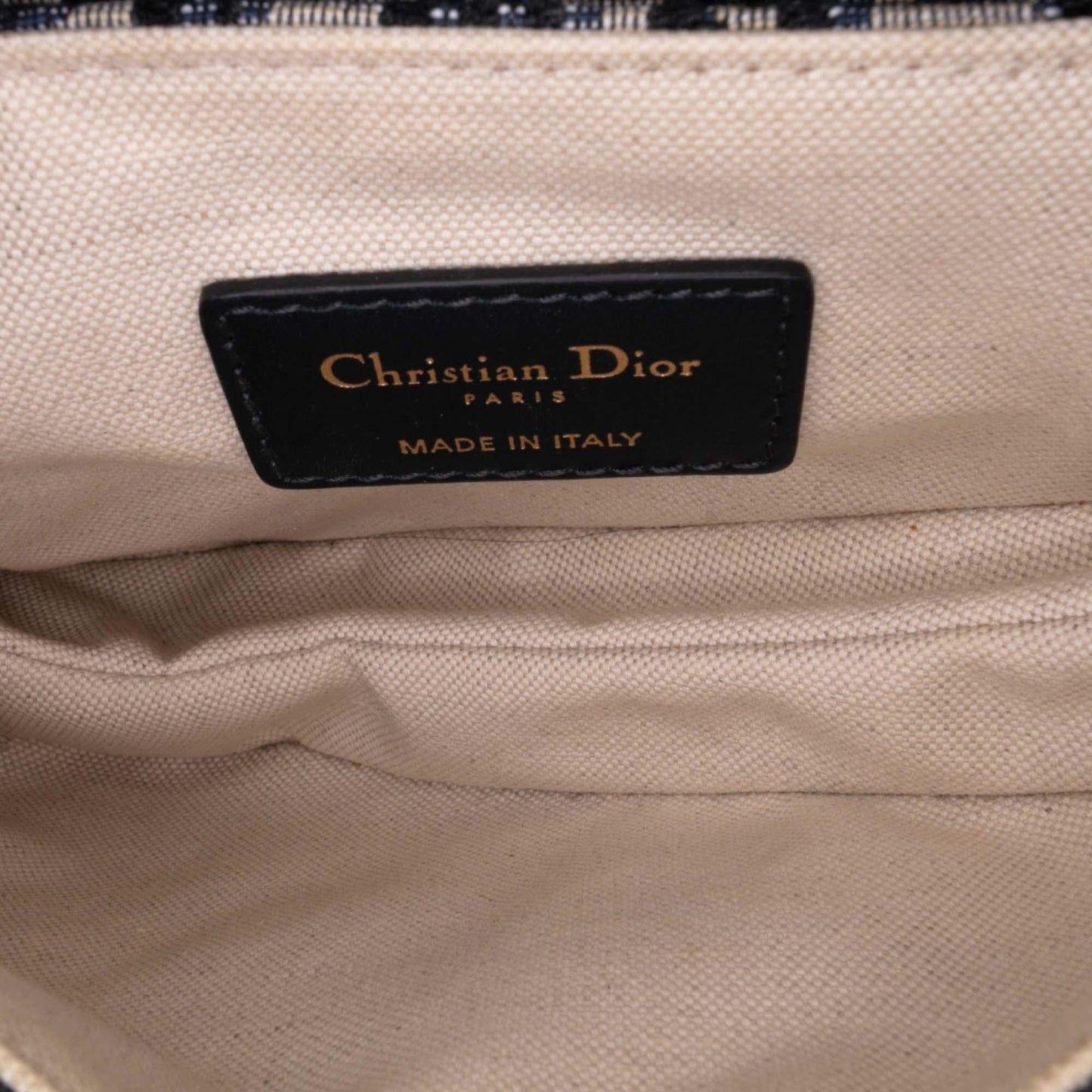 Dior Mini Oblique Canvas Saddle Bag