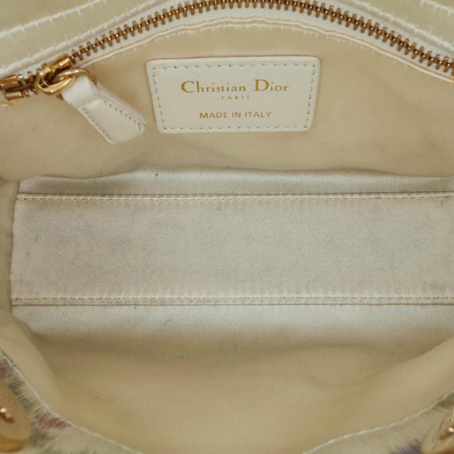 Dior Mini Satin Floral Crystal Lady Dior