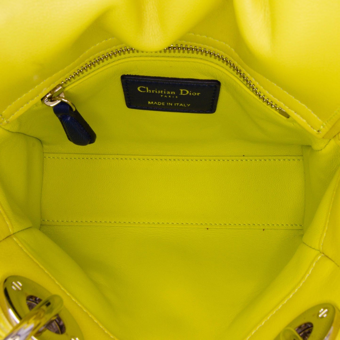 Dior Mini Tricolor Lambskin Cannage Lady Dior