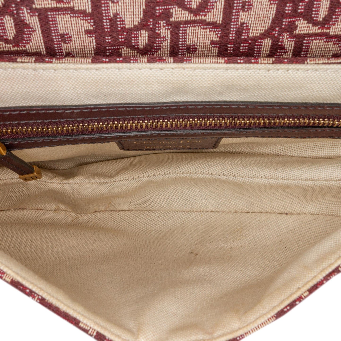 Dior Oblique Canvas Saddle Bag