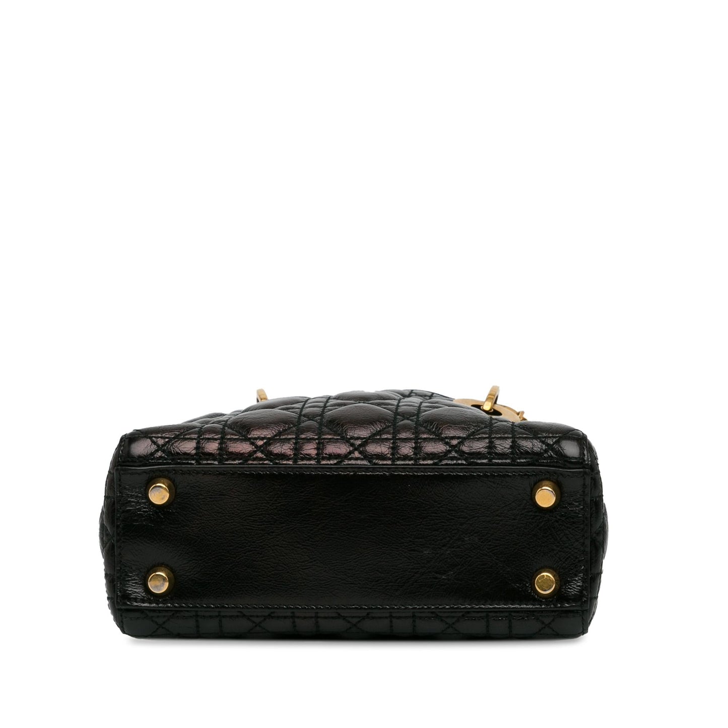 Dior Small Crinkled Patent Cannage Lucky Badges My Lady Dior (SHG-Skvge5)
