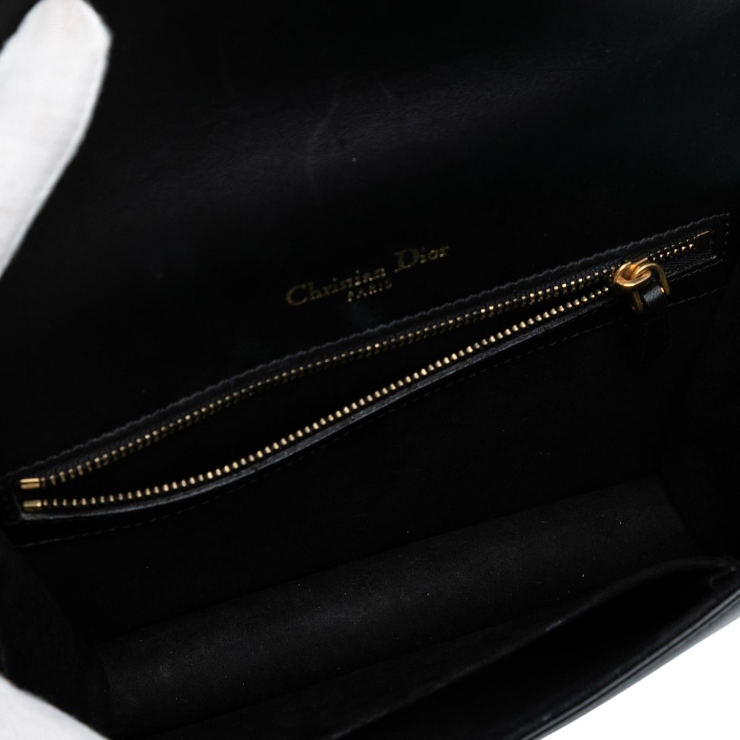 Dior Small Lambskin Studded Diorama Flap