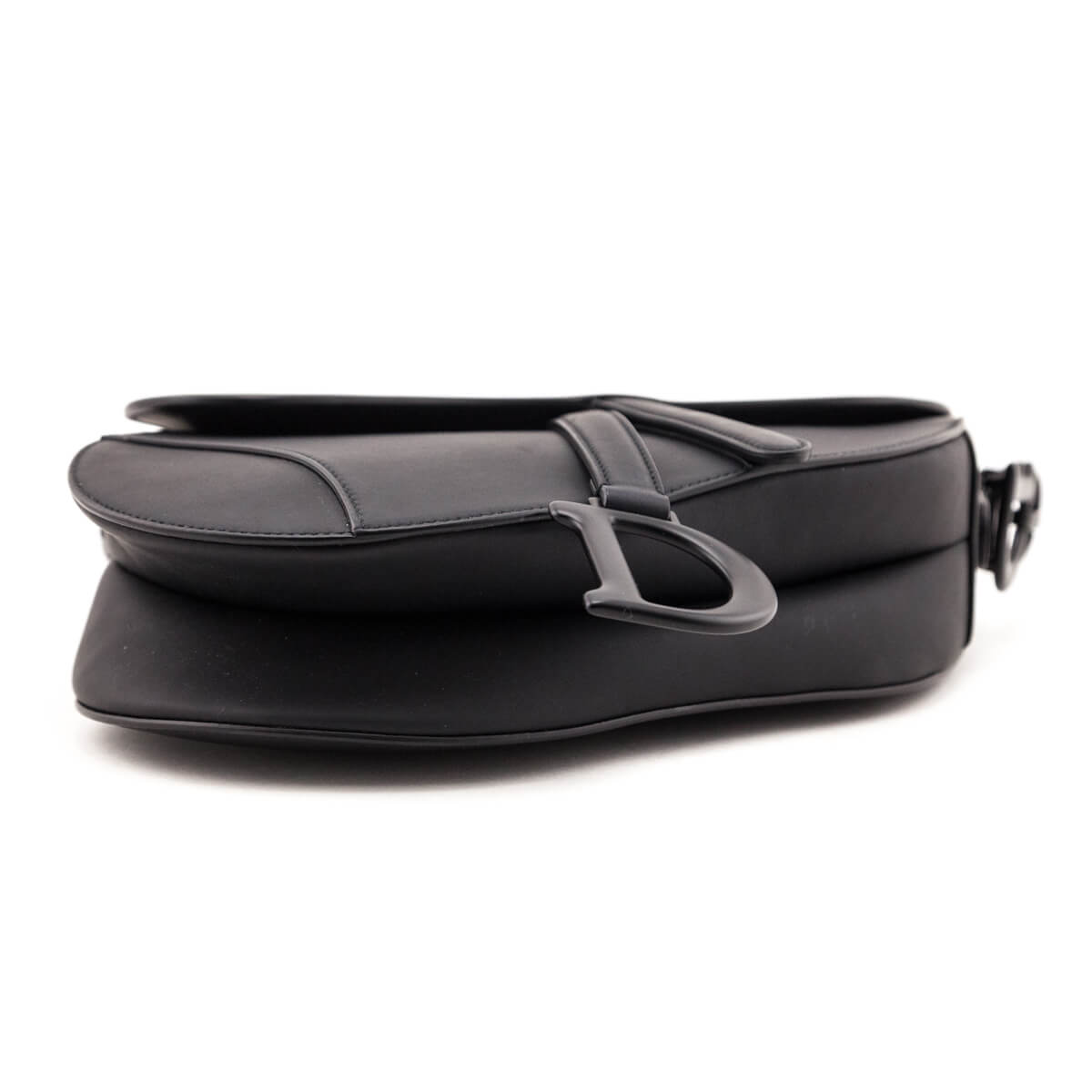 Dior Black Ultramatte Calfskin Saddle Bag