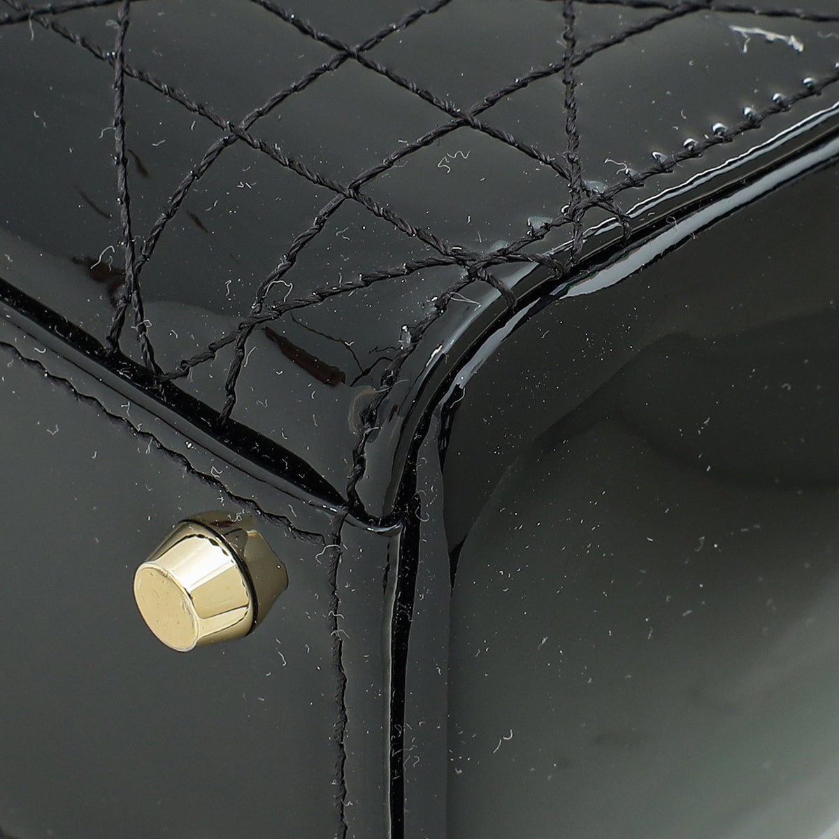 Christian Dior Black Lady Dior Mini Chain Bag