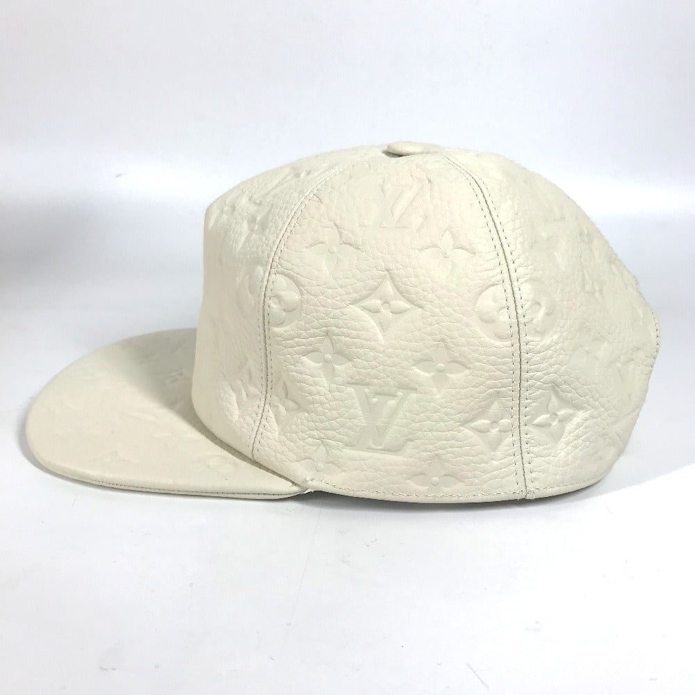 LOUIS VUITTON hat MP2321 Monogram Ann Platt Leather white Monogram Ann Platt Casquette Quill 1.0 unisex(Unisex) TU