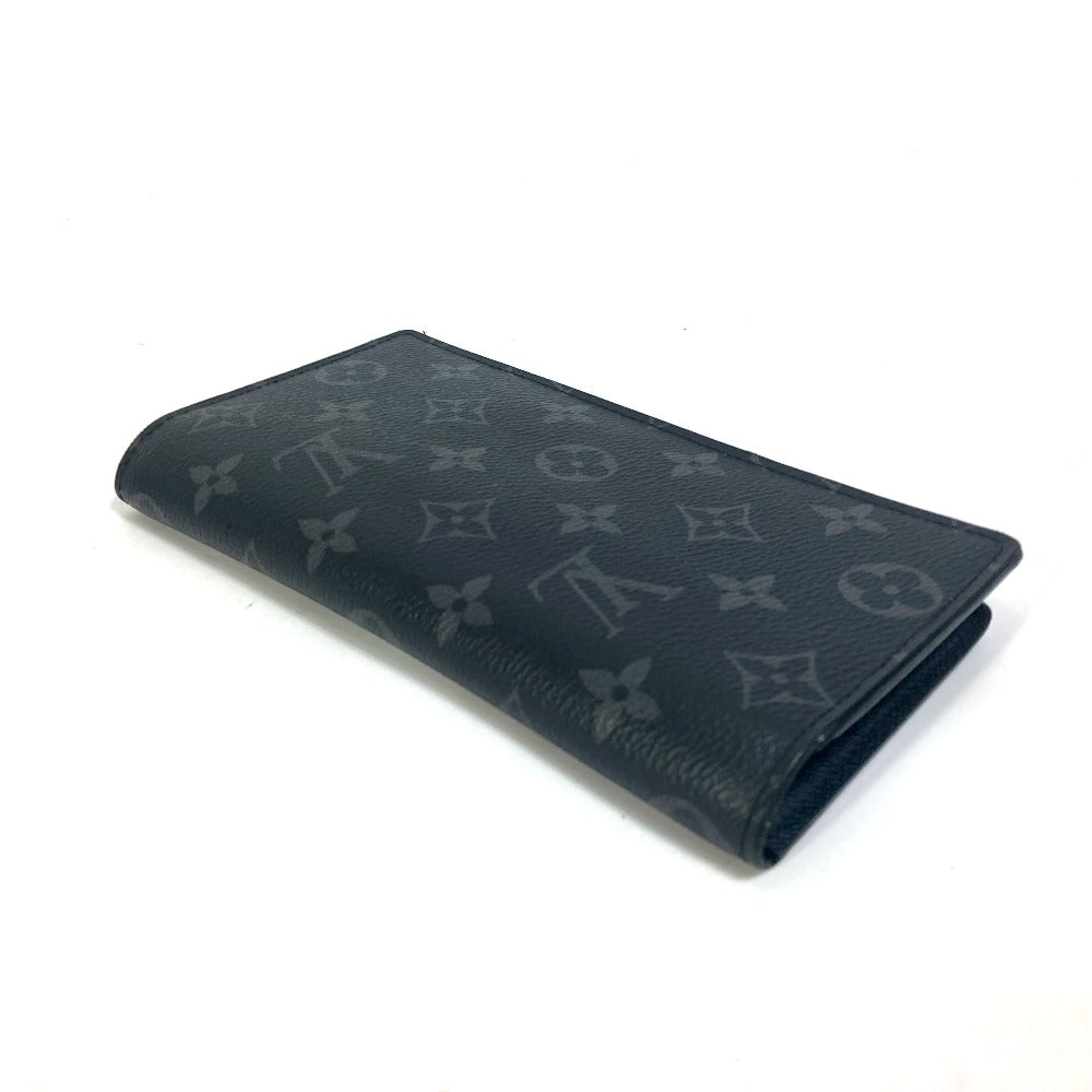 LOUIS VUITTON Long Wallet Purse M61697 Monogram Eclipse Canvas black Monogram Eclipse Portefeuille Braza mens