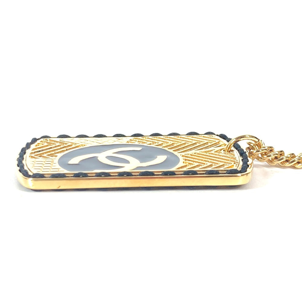 CHANEL Necklace Gold Plated gold B24C COCO Mark CC Dog Tag