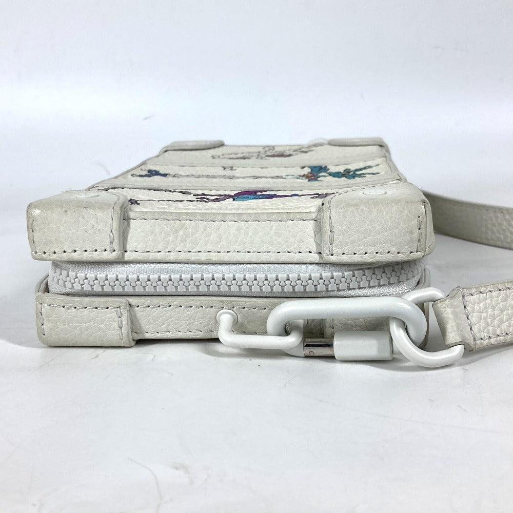 LOUIS VUITTON Shoulder Bag M80146 Taurillon Clemence Leather white LV Friends Monogram Soft Trunk