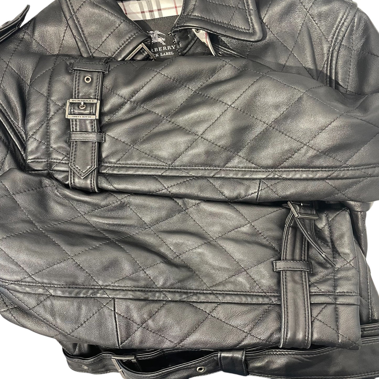 Luxury Burberry BLACK LABEL/Coat/M/BLK/Sheepskin/Plain