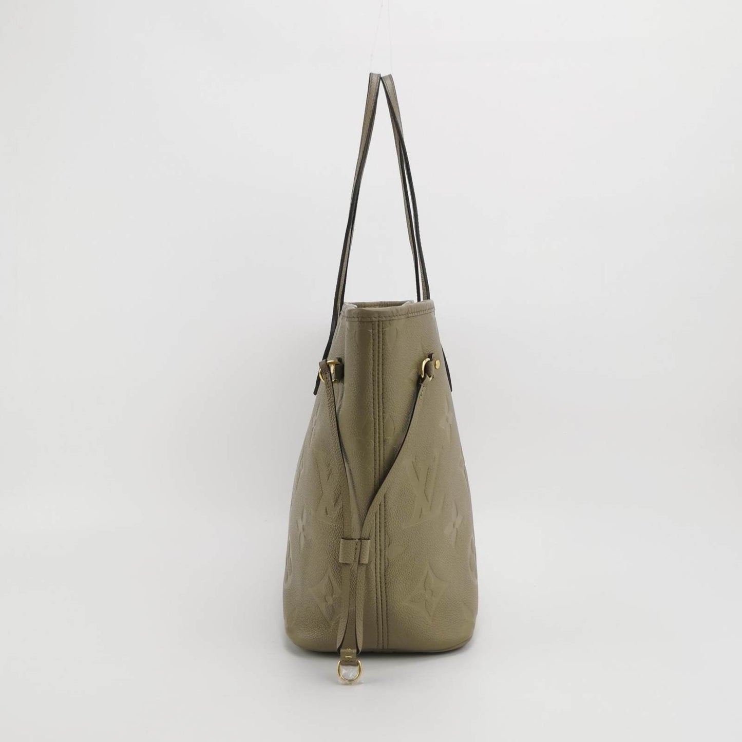 Louis Vuitton Leather Neverfull MM Tote Medium Grey