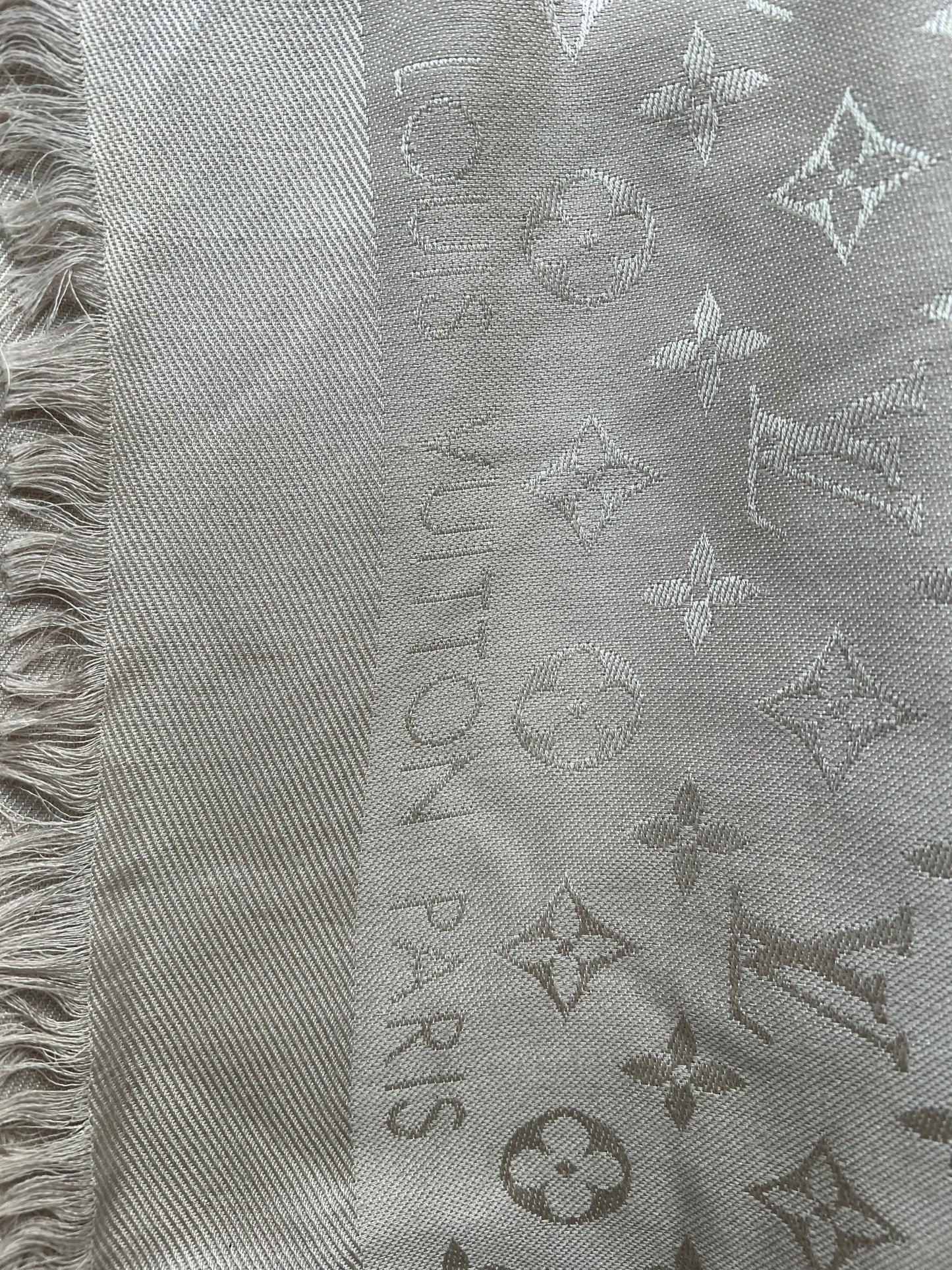 Louis Vuitton Cream Monogram Shawl (RRP £450)