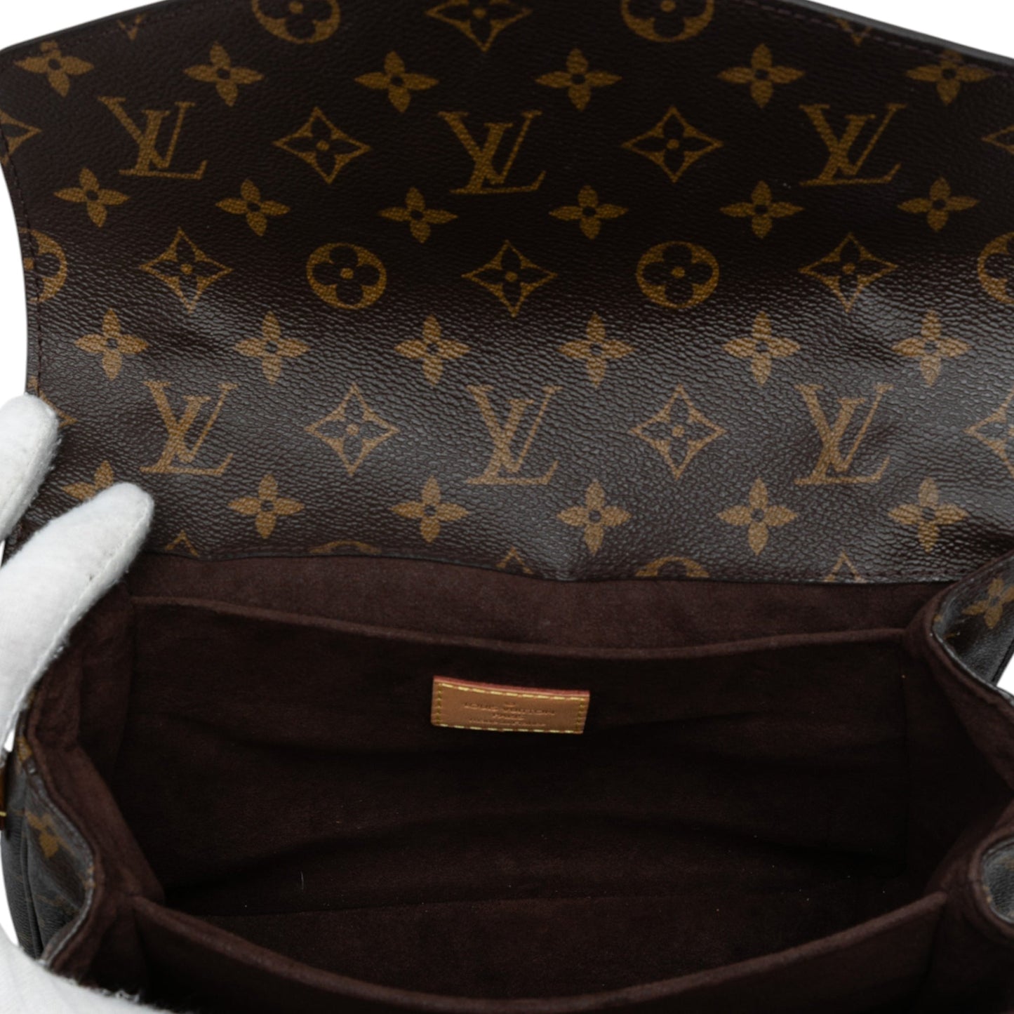 Brown Louis Vuitton Monogram Pochette Metis Satchel