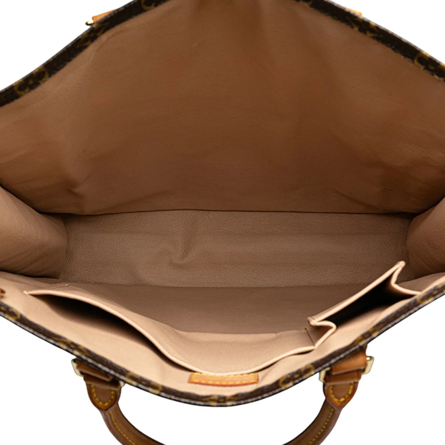 Brown Louis Vuitton Monogram Sac Plat Tote Bag