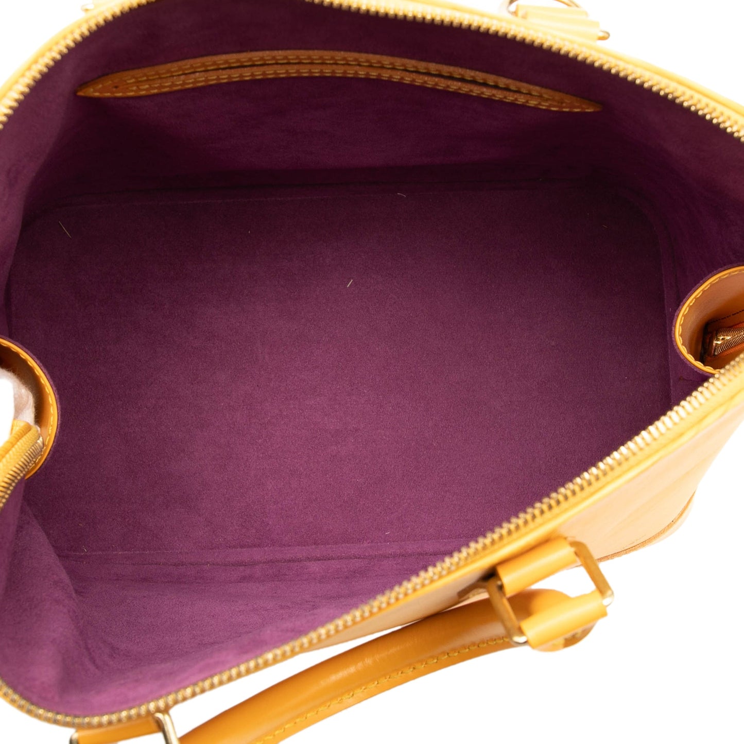 Yellow Louis Vuitton Epi Alma PM Handbag