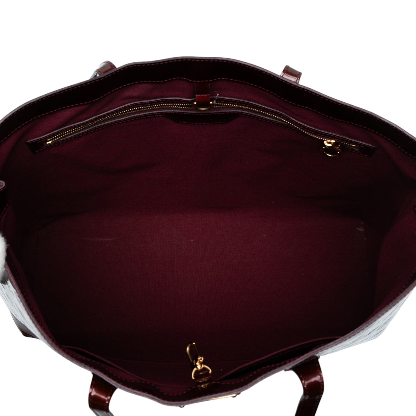 Red Louis Vuitton Monogram Vernis Wilshire GM Tote Bag